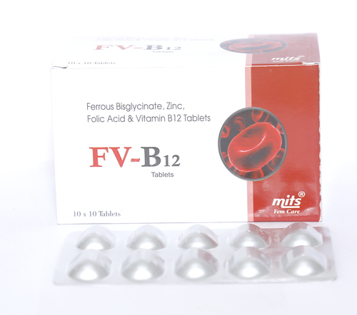 Ferrous Bis Glycinate Zinc Bis Glycinate Folic Acid Vitamin B12 Tablets Ingredients: Lycopene With Multivitamin Multiminerals & Antioxidants