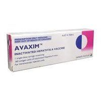 Avaxim Vaccine - Single Dose Injection | Glass, Intramuscular Route, Refrigerated Storage, 2-year Expiration, Manufactured By Glaxosmithkline