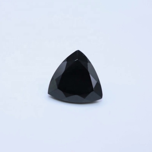 7mm Black Spinel Faceted Trillion Loose Gemstones