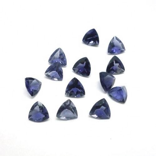 3mm Iolite Faceted Trillion Loose Gemstones