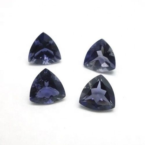 8mm Iolite Faceted Trillion Loose Gemstones