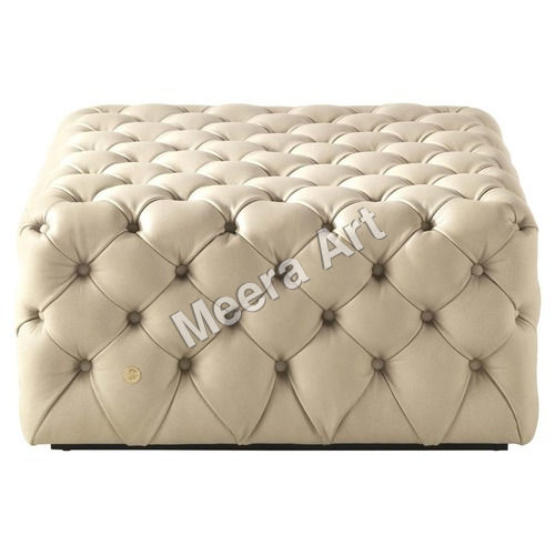 Leather Pouf