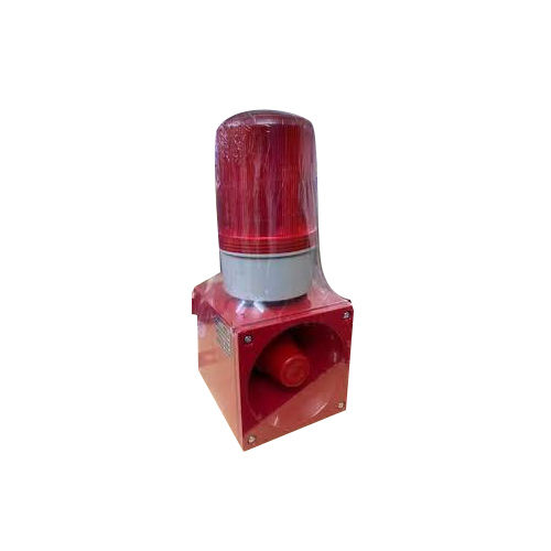 Red Electronic Hooter With Revolving Light