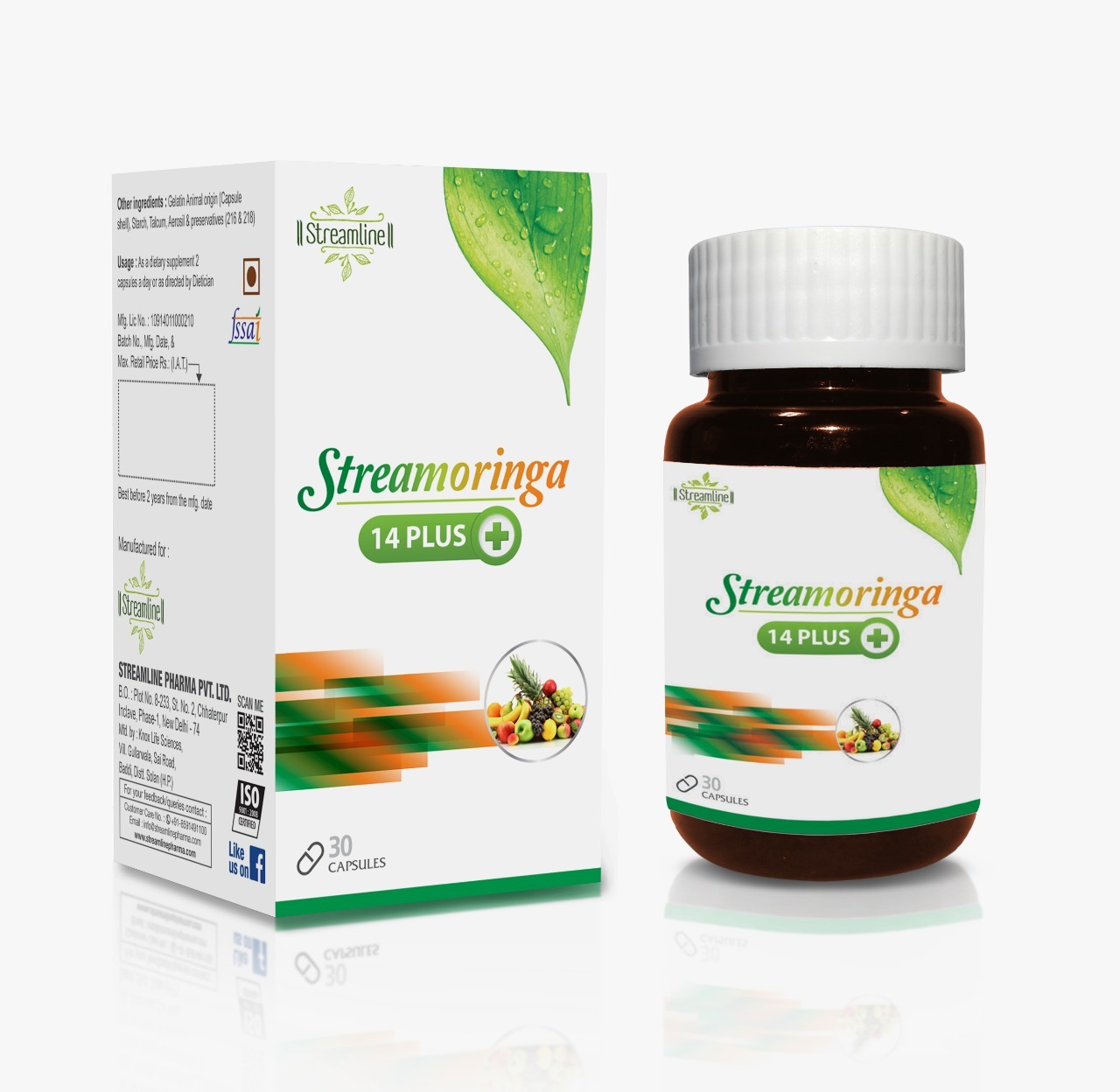 Streamline Natural Streammoringa Capsules