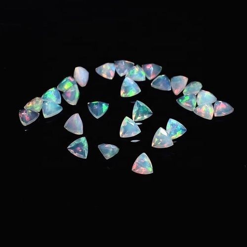 3mm Ethiopian Opal Faceted Trillion Loose Gemstones