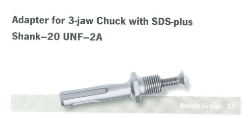 Adapter For 3 - Jaw Chuck With Sds Plus Shank