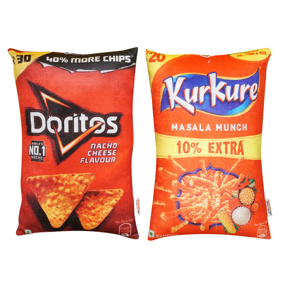 Crunchy snacks cushions