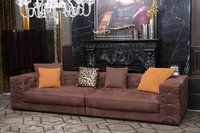 High END Italian Furniture Full Suede Leather Sofa Chesterfield Sofa For Villa