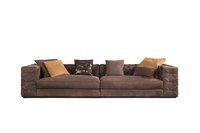 High END Italian Furniture Full Suede Leather Sofa Chesterfield Sofa For Villa