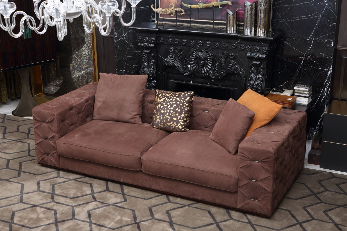 Sweat store leather sofa