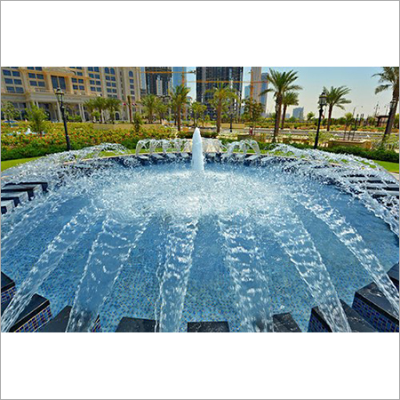 Multicolor Outdoor Fen Jet Fountain