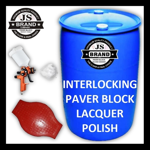 Interlocking Paver Block Lacquer Polish - Acrylic Based, Liquid Form, PH Level 5, 40% Purity | High Gloss Finish, Fast Drying, Stain & Sunlight Resistant