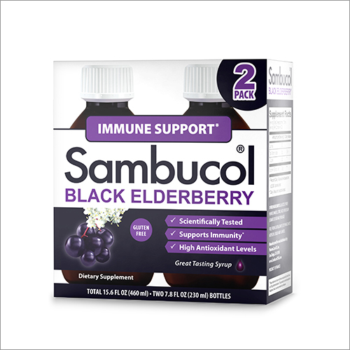 Sambucol Black Elderberry Immune Support Syrup 2 Pack