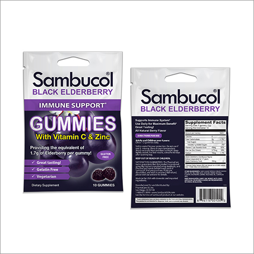 Sambucol Black Elderberry Immune Support Gummies Bag