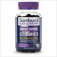 80 Gummies Sambucol Black Elderberry Immune Support