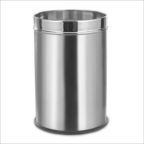 Stainless Steel Plain Industrial Dustbin