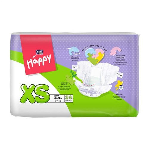 Extra Small Bella Happy Disposable Baby Diaper By ATOMLIFE HEALTHCARE AND RESEACRH PRIVATE LIMITED