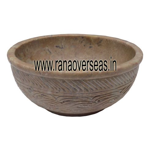 Natural Soapstone Offering Bowl.