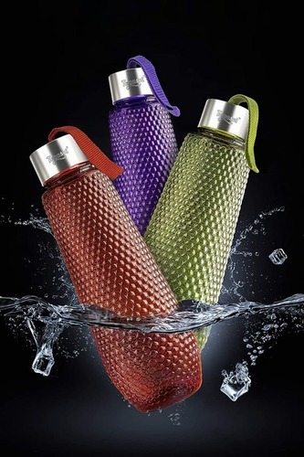 Hexa Shape Water Bottle (Set of 3)