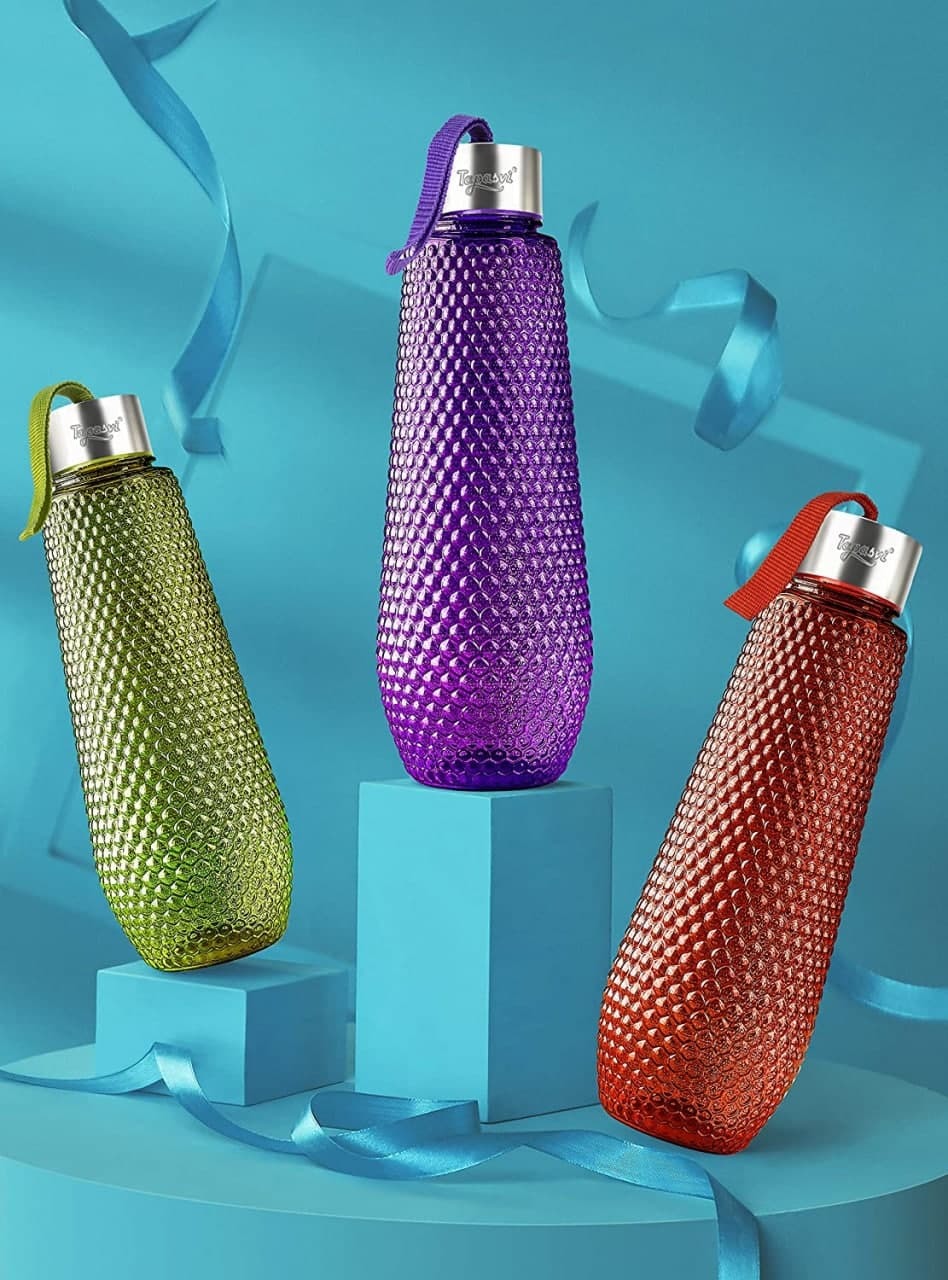 Hexa Shape Water Bottle (Set of 3)