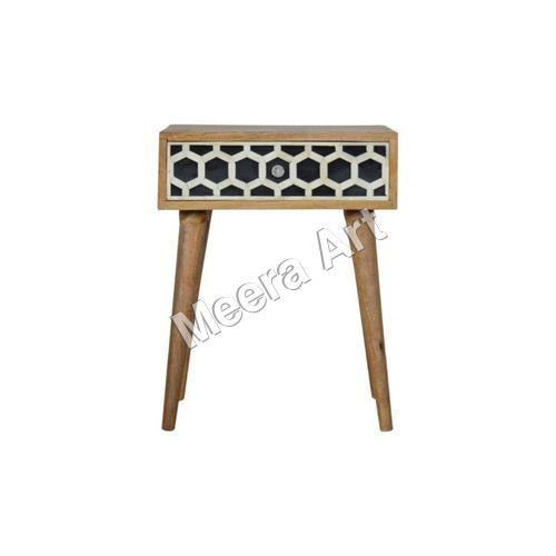 bone inlay side table