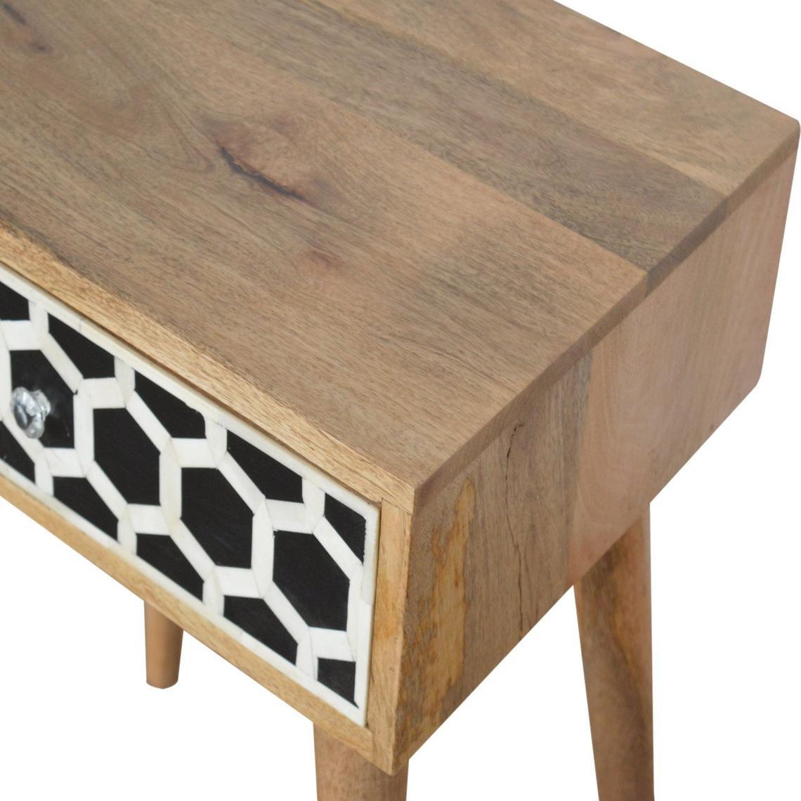 bone inlay side table