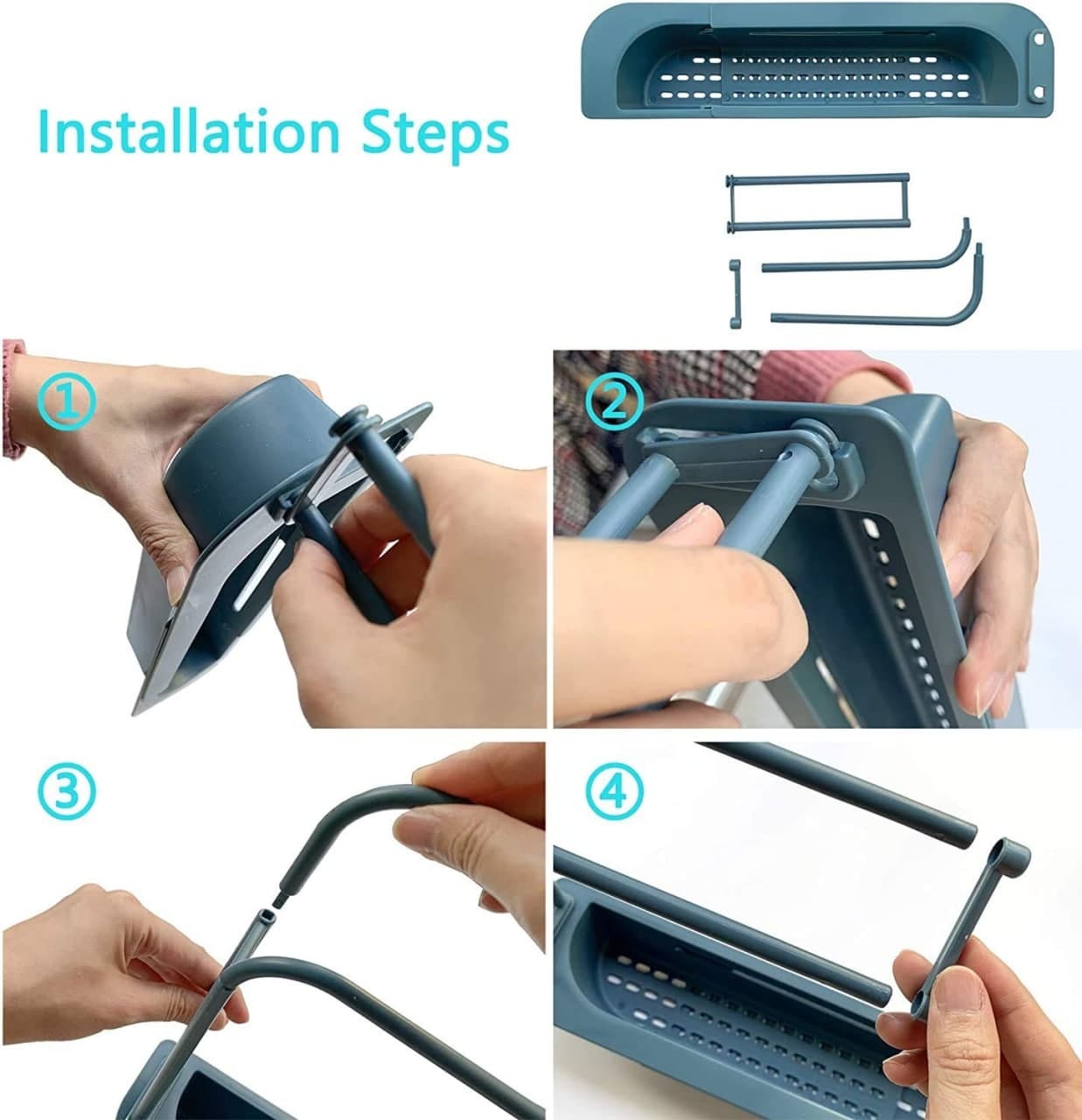 Sink Organizer Holder Dish Cloth Hanger for Kitchen