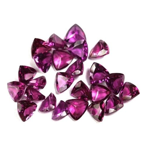 3mm Rhodolite Garnet Faceted Trillion Loose Gemstones