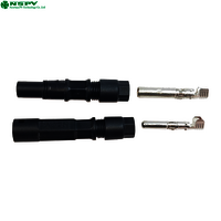 Waterproof Mini Type Solar Cbale Connectors 1500vdc 20a For Solar System Connection - Color: Black