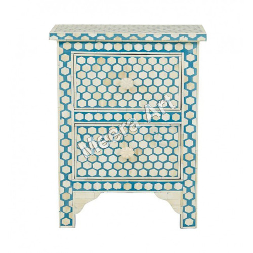 bone inlay side table