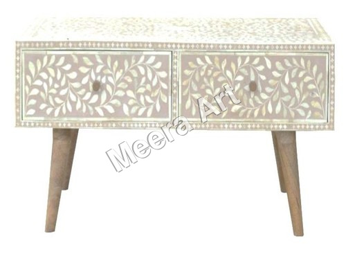 bone inlay side table