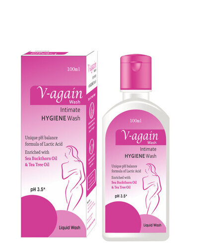 V Again Wash For Women 100ml Hygiene Liquid Wash For Intimate Care Wash