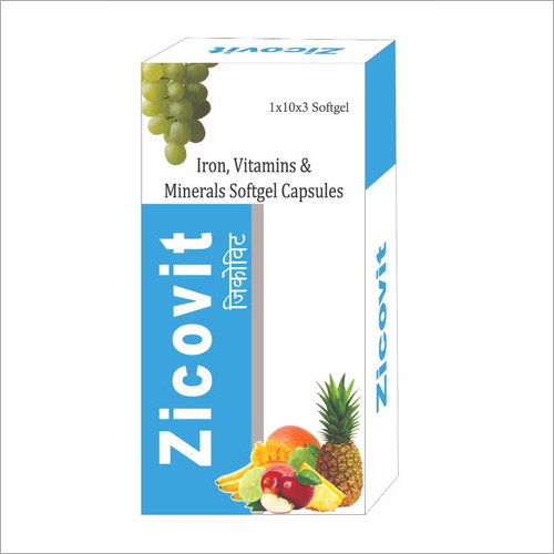 Iron Vitamins And Minerals Softgel Capsules
