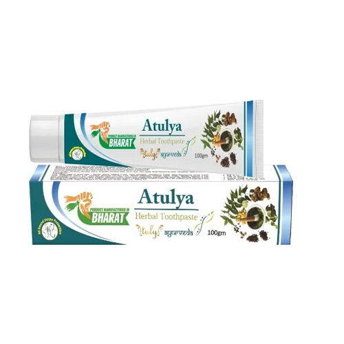 Ayurvedic Herbal Toothpaste For Teeth Whitening - 100% Natural Formula 100G - Direction: As Suggested