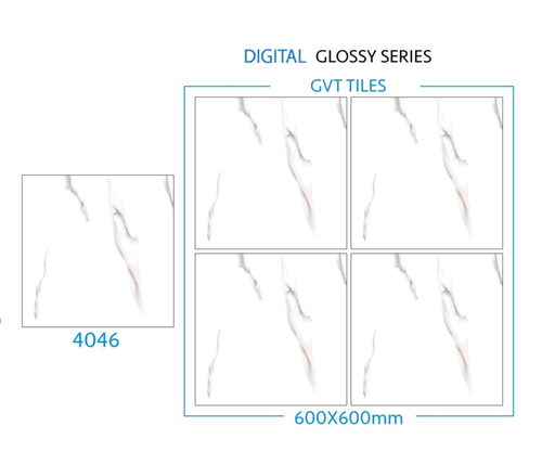 600 X 600 Mm Glossy Porcelain Tiles