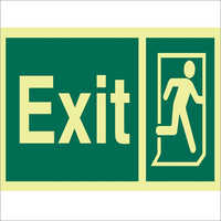 Outdoor Exit Sign Board