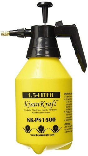 Yellow & Black Kisan Kraft Manual Pressure Sprayer Kk-Ps-1500  1.5Ltr