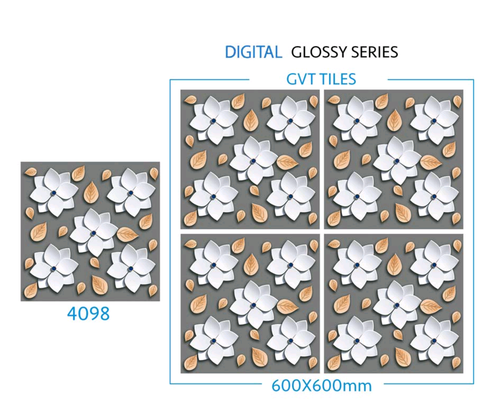 600 X 600 Mm 3d Glossy Series Porcelain Tiles