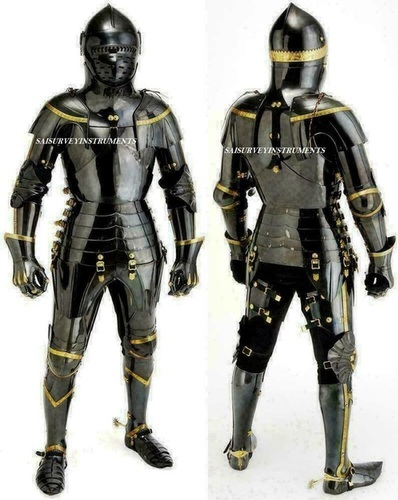Halloween Medieval Suit Of Armor Full Body Armour Suit Knight Suit Of Armour Length: 6 Foot (Ft)