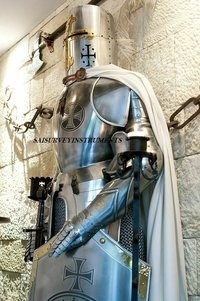 Armor Full Body Armour Medieval Knight Wearable Suit Of Armor Crusader Combat