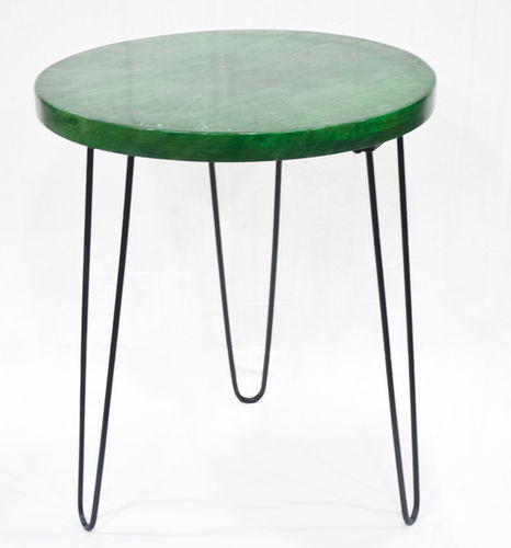 Rajkamal International Three Legs Small Table With Enamel Top