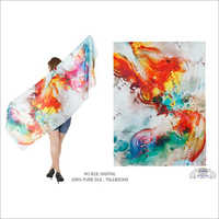 Computer Designed Pure Silk Printed Head Scarves