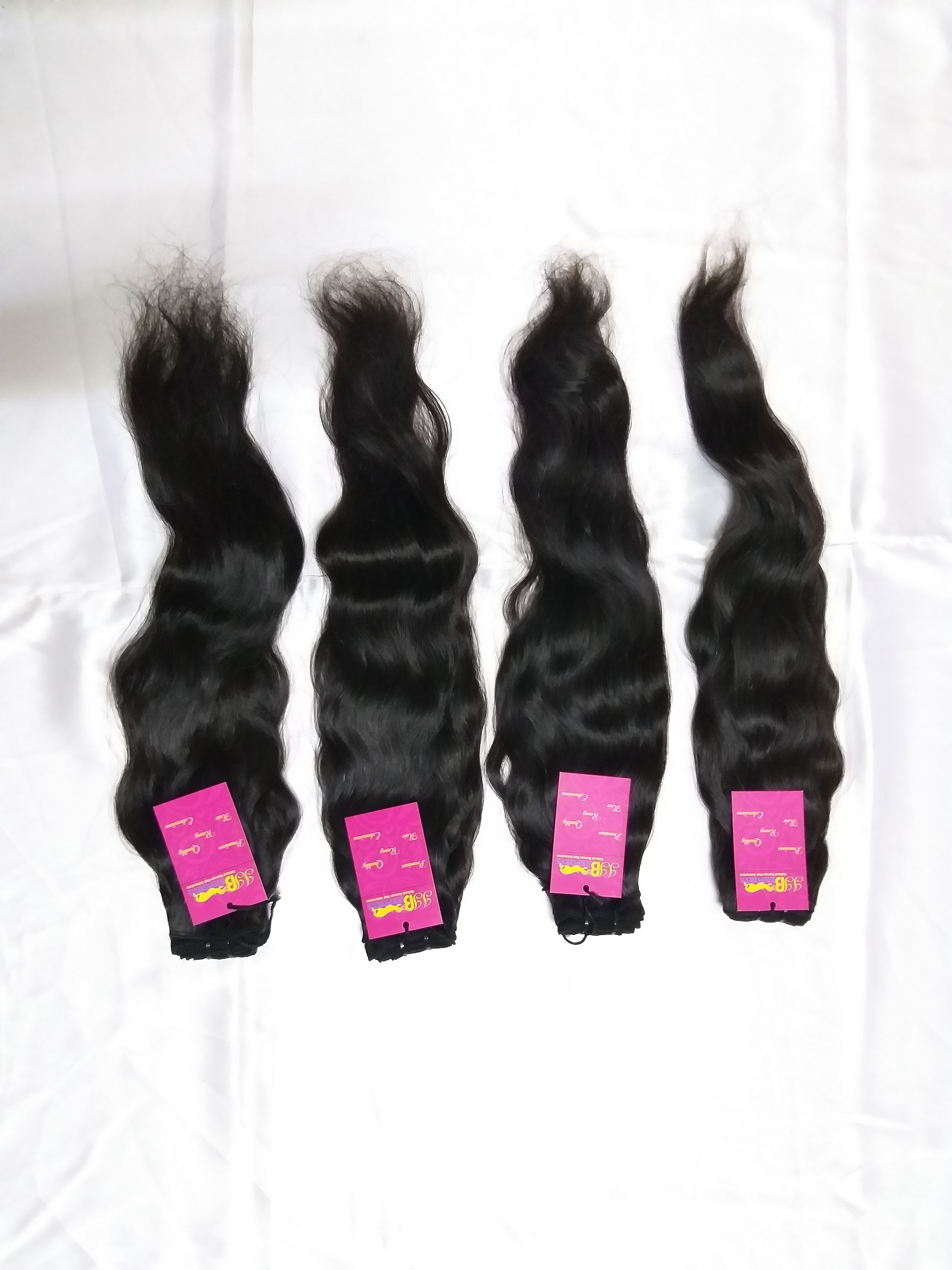 Raw Unprocessed Mink Cuticle Aligned Natural Wavy Virgin Human Hair Bundle