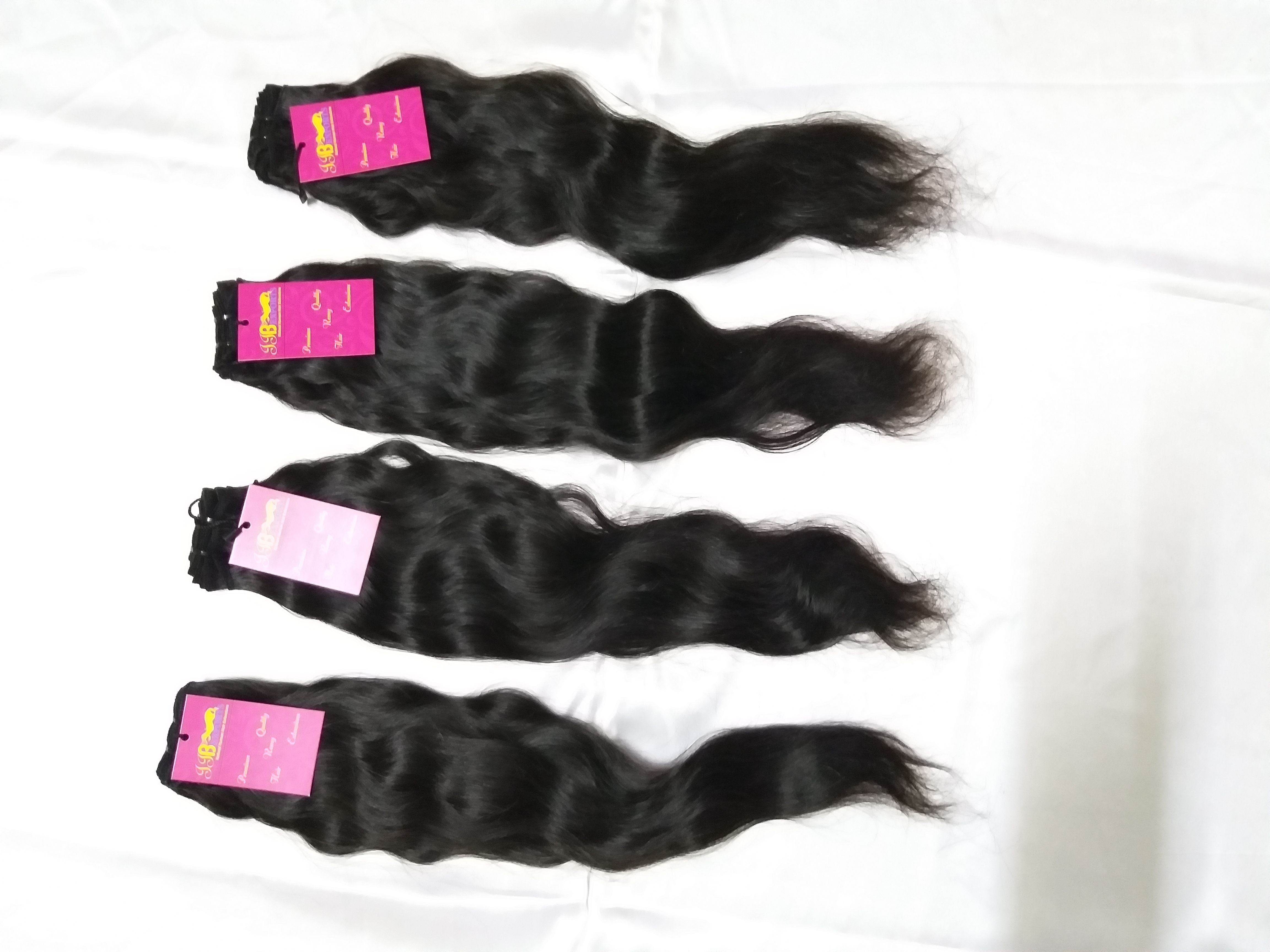 Raw Unprocessed Mink Cuticle Aligned Natural Wavy Virgin Human Hair Bundle