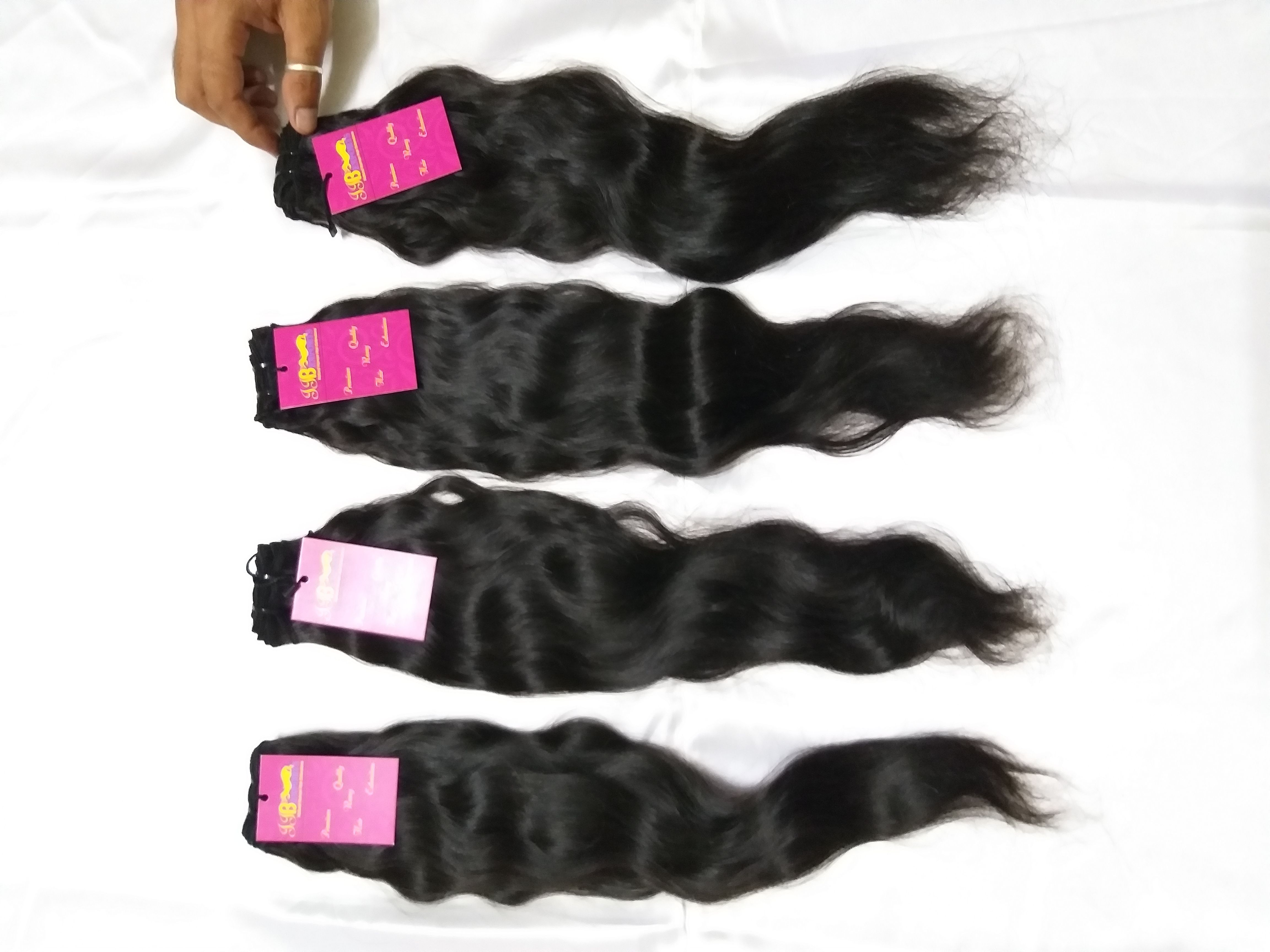 Raw Unprocessed Mink Cuticle Aligned Natural Wavy Virgin Human Hair Bundle