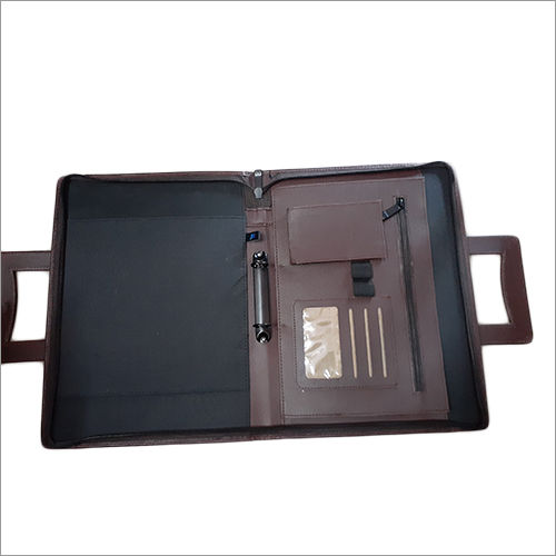 Black Leather File Folder