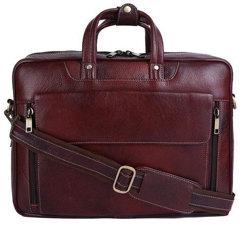 Black Office Leather Laptop Bags