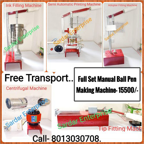 Single Phase Manual Ball Pen Making Machine Power Source: Electricity