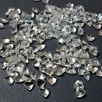 5mm White Topaz Faceted Trillion Loose Gemstones Grade: Aaa