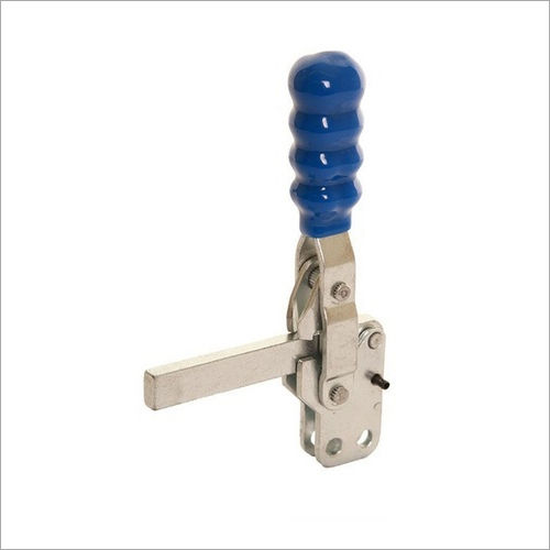 Gray Straight Base Solid Arm Vertical Action Toggle Clamp